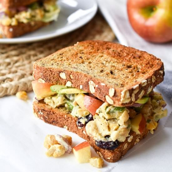 Chickpea Salad Sandwich - Recipe photo by Woman in Real Life
