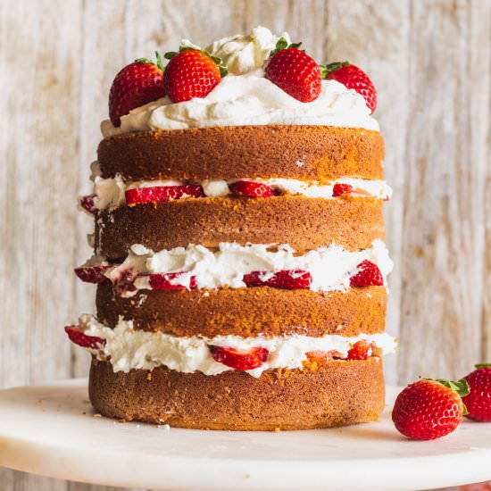 Strawberry Shortcake Cake - Recipe photo by Sweet Tea and Thyme