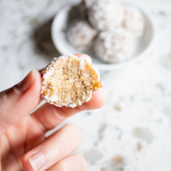 Coconut Collagen Bliss Balls - Recipe photo by HurriedHealthNut