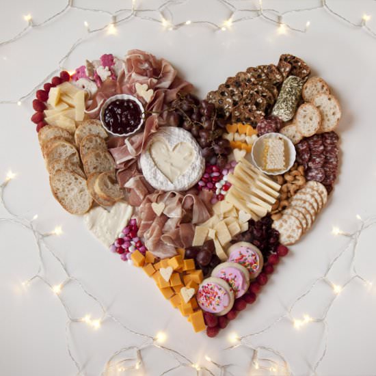 Valentine's Cheeseboard - Recipe photo by urbancookery