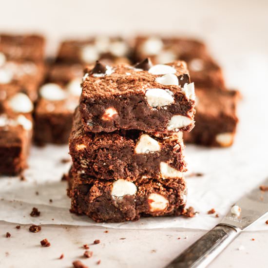 Triple Chocolate Brownies - Recipe photo by bake and bacon