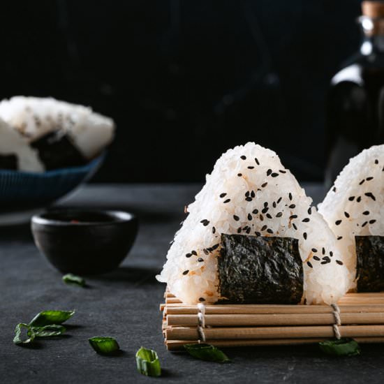 Spicy Tofu Onigiri - Recipe photo by Liv Vegan Strong