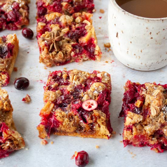 Oatmeal Cranberry Bars - Recipe photo by Bite Out of Life Nutrition