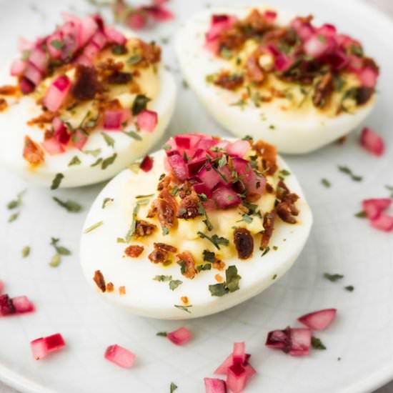 Keto deviled egg recipe - Recipe photo by HereToCook