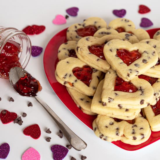 Strawberry and Chocolate Chip Heart - Recipe photo by Mycookiejourney