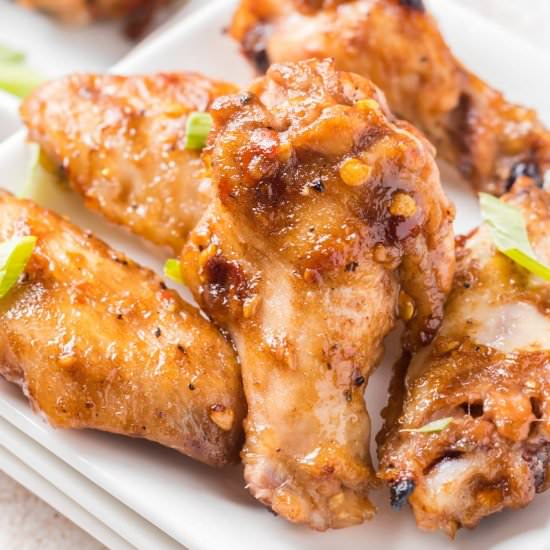 Spicy Sticky Wings - Recipe photo by amandascookin