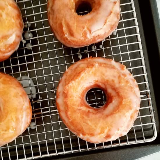 Sour Cream Glazed Donuts - Recipe photo by Eats Delightful