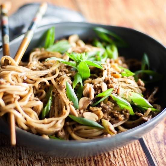 Pork and Peanut Noodles - Recipe photo by jaimieeats