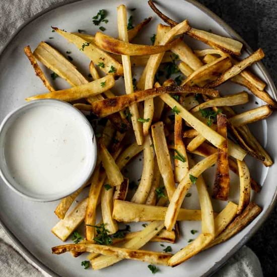 Baked Parsnip Fries - Recipe photo by Went Here 8 This