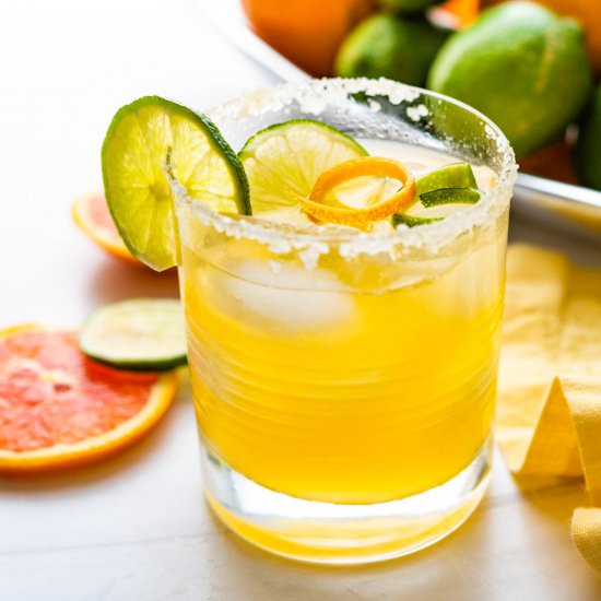 Cara Cara Margarita Mocktail - Recipe photo by garlic and zest