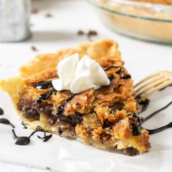 Chocolate Chip Cookie Pie - Recipe photo by gingersnapsbakingaffairs