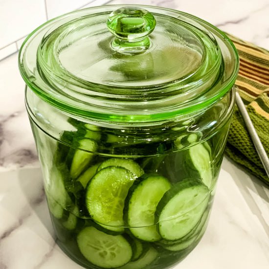 3 Ingredient Flash Pickles - Recipe photo by NotEntirelyAverage