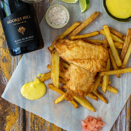 Battered Fish & Chips - Recipe photo by AnotherFoodBlogger