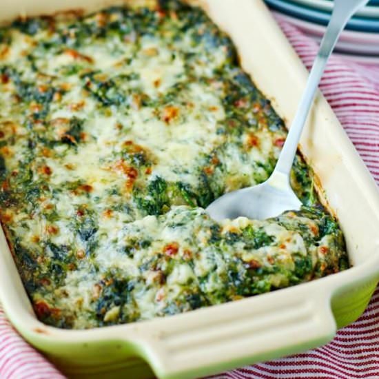 Creamed Spinach Gratin - Recipe photo by karenskitchenstories