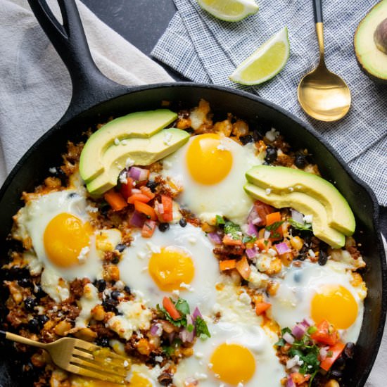 Huevos Rancheros Skillet - Recipe photo by JawnsICooked