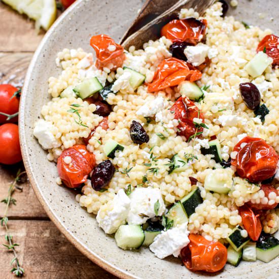 Pearl Couscous Salad - Recipe photo by Home Grown Happiness