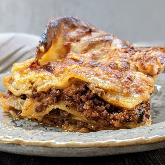 Authentic Lasagne Bolognese - Recipe photo by flavor-feed