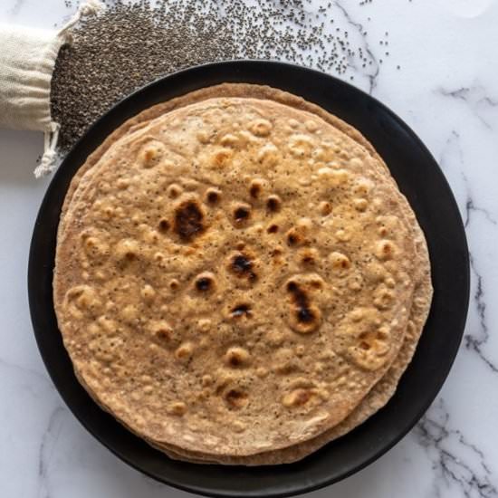 Chia Seed Chapati - Recipe photo by Sublime Recipes