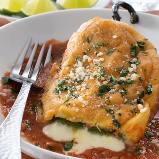 Chile Rellenos - Recipe photo by For the Love of Cooking