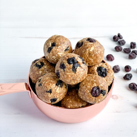 Almond Blueberry Lactation Balls - Recipe photo by The Healthy Toast