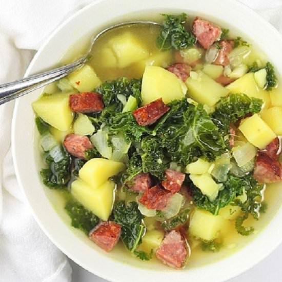 Portuguese Caldo Verde-Style Soup - Recipe photo by nowcookthis