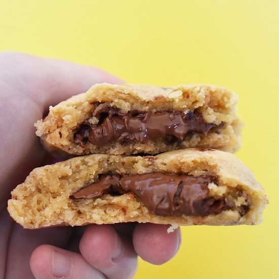 Nutella Stuffed Cookies - Recipe photo by lightscamerabake