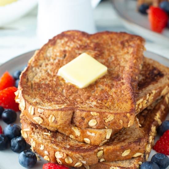 Egg White French Toast - Recipe photo by Kelli @ Hungry Hobby