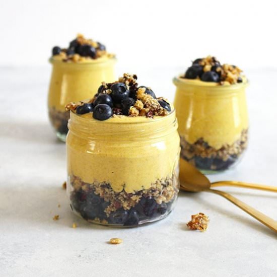 Glow Golden Milk Yogurt Parfait - Recipe photo by FitLiving Eats
