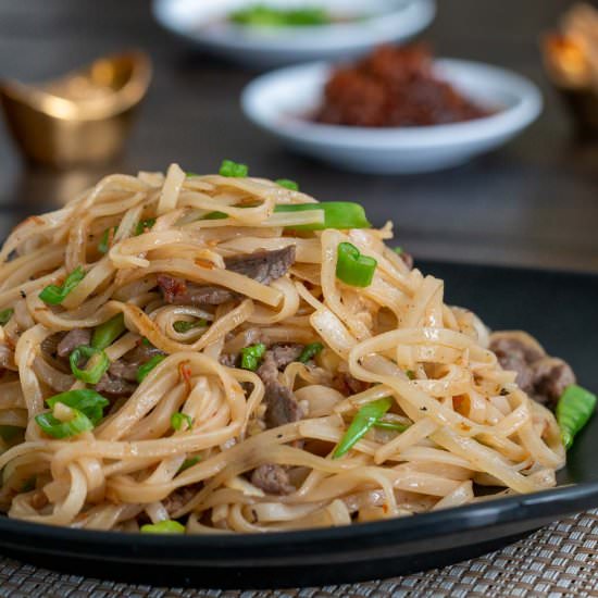 Beef Noodle with Spicy XO Sauce - Recipe photo by Healthy World Cuisine