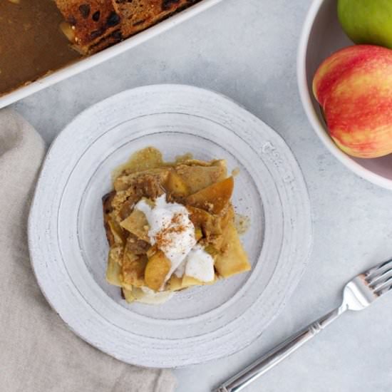 Upside Down Apple French Toast - Recipe photo by FitLiving Eats