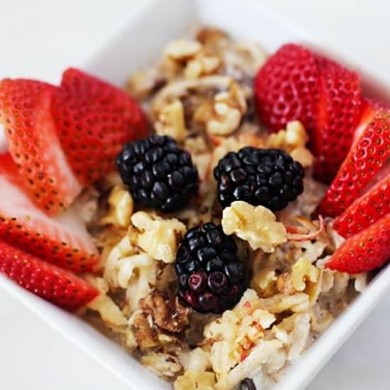 Apple Walnut Muesli - Recipe photo by FitLiving Eats