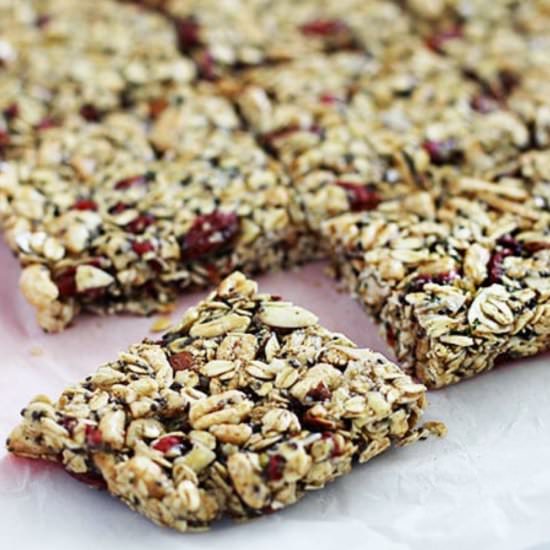 Superfood Energy Granola Bars - Recipe photo by FitLiving Eats