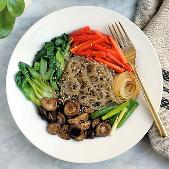 Vegetable Japchae - Recipe photo by twoofakindcooks
