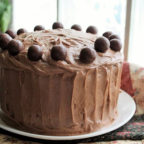 Chocolate Malt Cake - Recipe photo by MyRecipeReviews