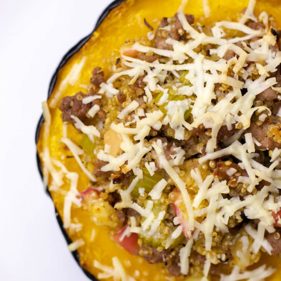 Stuffed Acorn Squash - Recipe photo by whippeditup