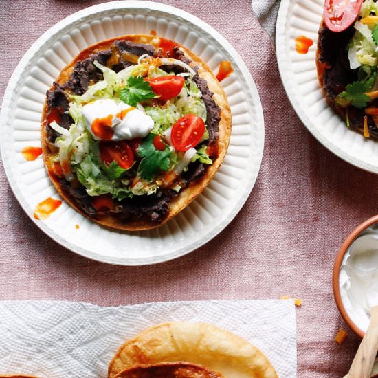 Homemade Tostadas - Recipe photo by thefigjar