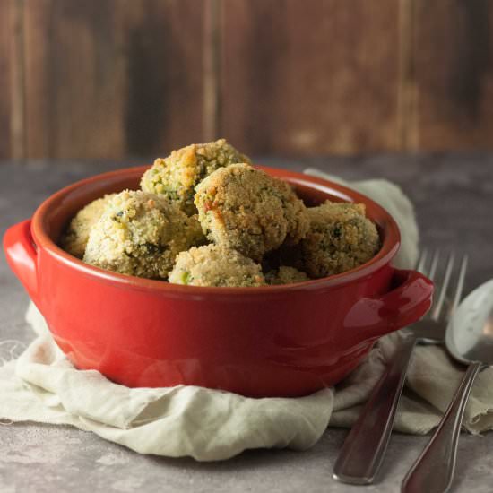 Meatballs with chard and cous cous - Recipe photo by streghetta in cucina