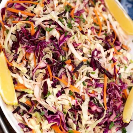 Cabbage Salad - Recipe photo by peasandpeonies