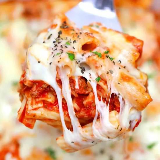 Pasta al Forno - Recipe photo by peasandpeonies