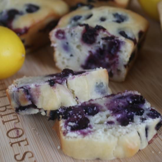 Lemon Blueberry Mini Loaves - Recipe photo by bitofspice