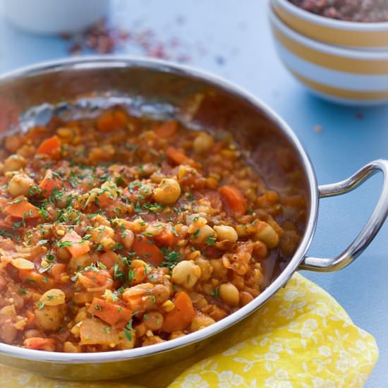 Chickpea Lentil Curry - Recipe photo by La Casa de Sweets