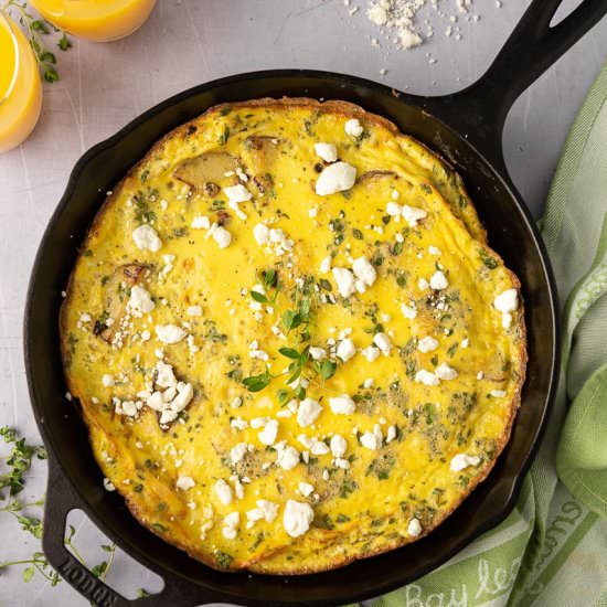 Potato Thyme Frittata - Recipe photo by chocolatesandchai