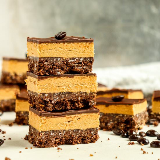 Coffee Nanaimo Bars - Recipe photo by kneadsomesweets