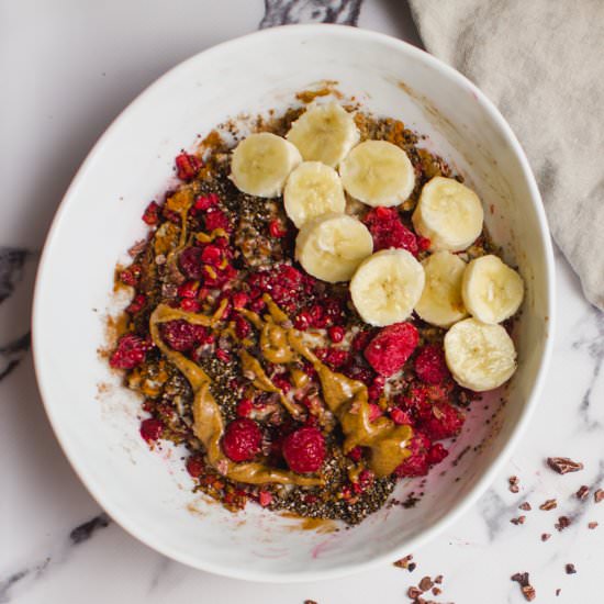 The Tastiest High Protein Oatmeal - Recipe photo by caiteyjay