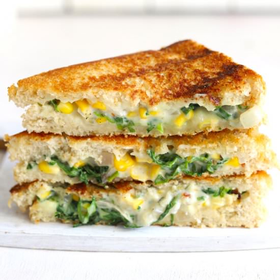 Spinach Corn Sandwich - Recipe photo by Funfoodandfrolic