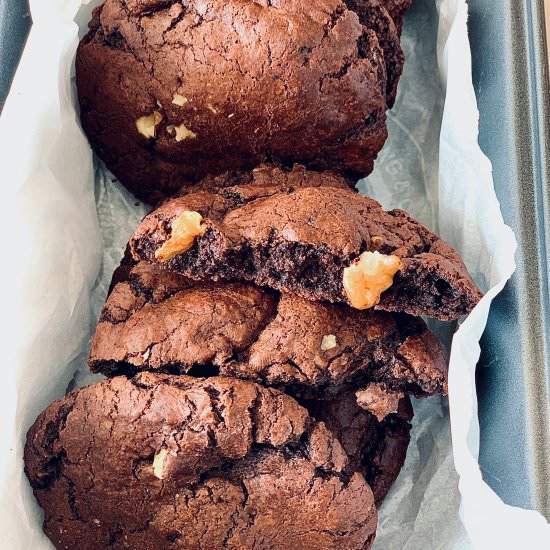 Chocolate Fudge cookies - Recipe photo by Bakewithsweetspot