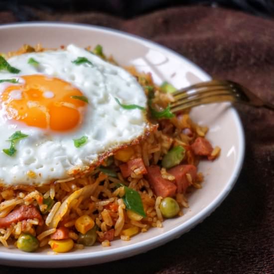 Spam Kimchi Fried Rice - Recipe photo by etfoodvoyage
