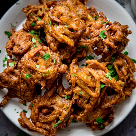 Onion Bhaji - Recipe photo by KitchenSanctuary
