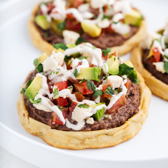 Easy Vegan Sopes Recipe - Recipe photo by brokebankvegan