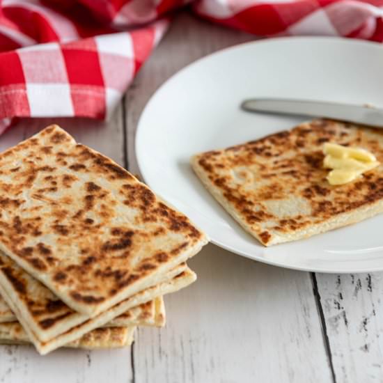 Traditional Irish Potato Farls - Recipe photo by Traybakes and More